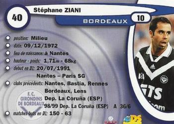 1999-00 DS France Foot #40 Stephane Ziani Back