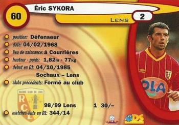 1999-00 DS France Foot #60 Eric Sykora Back
