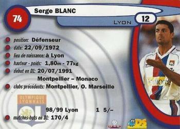 1999-00 DS France Foot #74 Serge Blanc Back