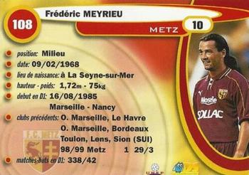 1999-00 DS France Foot #108 Frederic Meyrieu Back