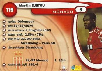 1999-00 DS France Foot #119 Martin Djetou Back