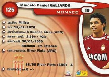 1999-00 DS France Foot #125 Marcelo Gallardo Back