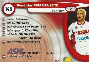 1999-00 DS France Foot #145 Demetrius Ferreira Leite Back