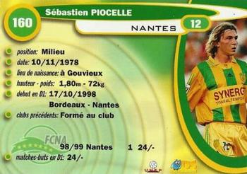1999-00 DS France Foot #160 Sebastien Piocelle Back