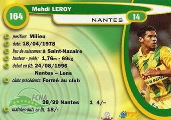 1999-00 DS France Foot #164 Mehdi Leroy Back