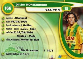 1999-00 DS France Foot #166 Olivier Monterrubio Back