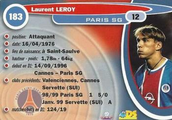1999-00 DS France Foot #183 Laurent Leroy Back