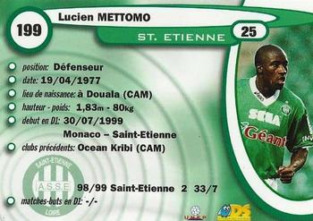 1999-00 DS France Foot #199 Lucien Mettomo Back