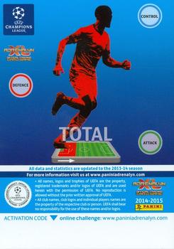 2014-15 Panini Adrenalyn XL UEFA Champions League #228 Sead Kolasinac Back