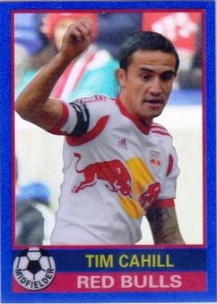 2014 Topps Chrome MLS - '76-77 Footballer Mini Blue Refractors #7677-TC Tim Cahill Front