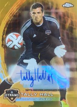 2014 Topps Chrome MLS - Autographs Gold Refractors #20 Tally Hall Front