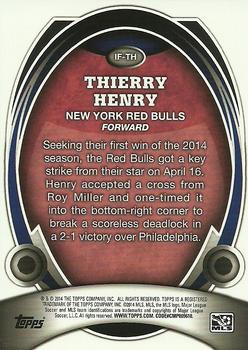 2014 Topps Chrome MLS - In Form #IF-TH Thierry Henry Back