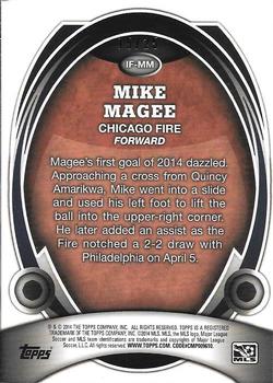 2014 Topps Chrome MLS - In Form Red Refractors #IF-MM Mike Magee Back