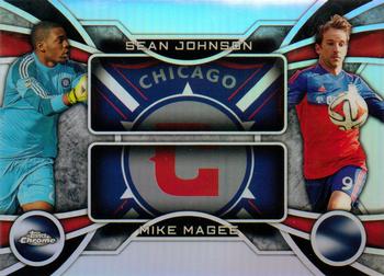 2014 Topps Chrome MLS - One Two #OT-JM Sean Johnson / Mike Magee Front
