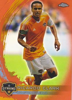2014 Topps Chrome MLS - Orange Refractors #49 Ricardo Clark Front