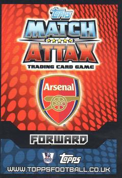 2014-15 Topps Match Attax Premier League #16 Theo Walcott Back