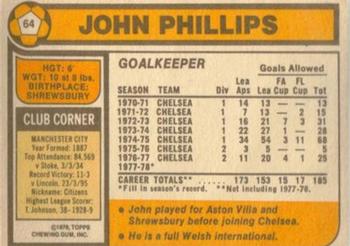 1978-79 Topps #64 John Phillips Back