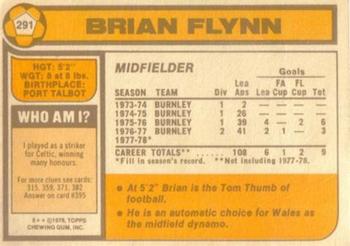 1978-79 Topps #291 Brian Flynn Back