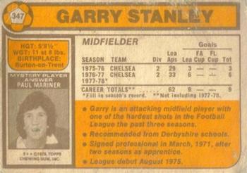 1978-79 Topps #347 Gary Stanley Back