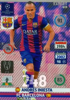 2014-15 Panini Adrenalyn XL UEFA Champions League - Experts #335 Andres Iniesta Front