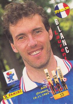 1998 Panini World Cup #15 Laurent Blanc Back