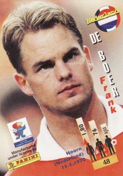 1998 Panini World Cup #48 Frank De Boer  Back