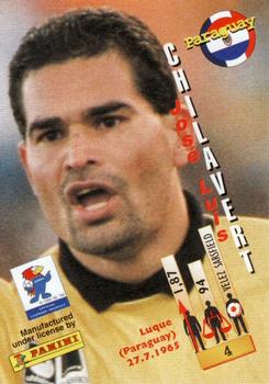 1998 Panini World Cup #4 Jose Luis Chilavert Back