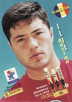 1998 Panini World Cup #84 Adrian Ilie  Back