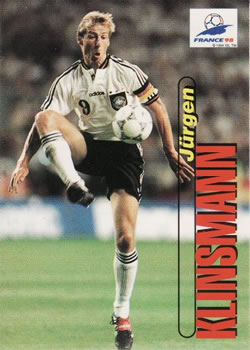 1998 Panini World Cup #85 Jürgen Klinsmann Front