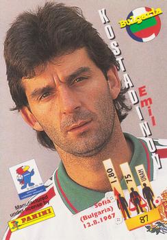 1998 Panini World Cup #87 Emil Kostadinov Back