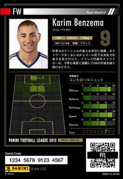2013 Panini Football League (PFL01) #065 Karim Benzema Back