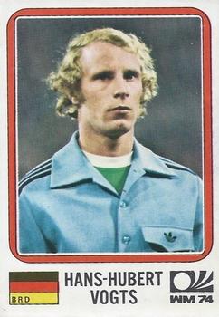 1974 Panini FIFA World Cup Munich Stickers #87 Hans-Hubert Vogts Front