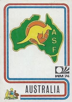 1974 Panini FIFA World Cup Munich Stickers #104 Stema Australia Front