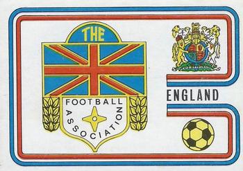 1974 Panini FIFA World Cup Munich Stickers #368 England Badge Front