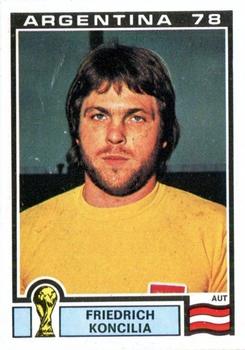 1978 Panini FIFA World Cup Argentina Stickers #189 Friedrich Koncilia Front