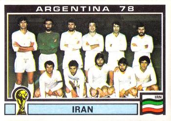 1978 Panini FIFA World Cup Argentina Stickers #278 Iran Team Front