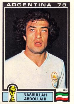 1978 Panini FIFA World Cup Argentina Stickers #281 Nasrullah Abdollahi Front