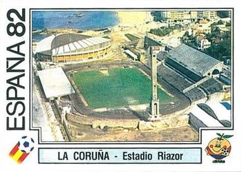 1982 Panini FIFA World Cup Spain Stickers #22 Estadio Municipal de Riazor Front