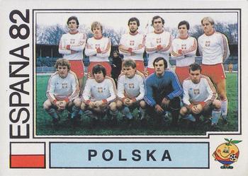 1982 Panini FIFA World Cup Spain Stickers #55 Poland (team) Front