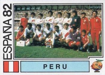1982 Panini FIFA World Cup Spain Stickers #73 Peru (team) Front