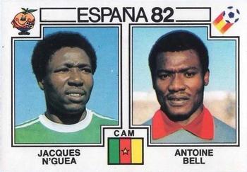 1982 Panini FIFA World Cup Spain Stickers #99 Jacques N'Guea / Antoine Bell Front