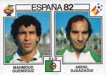 1982 Panini FIFA World Cup Spain Stickers #103 Mahmoud Guendouz / Abdel Djaadaoui Front