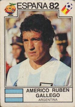 1982 Panini FIFA World Cup Spain Stickers #173 Americo Ruben Gallego Front