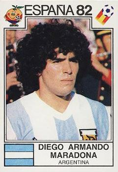 1982 Panini FIFA World Cup Spain Stickers #176 Diego Armando Maradona Front