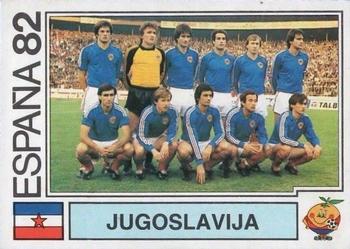 1982 Panini FIFA World Cup Spain Stickers #311 Jugoslavija (team) Front