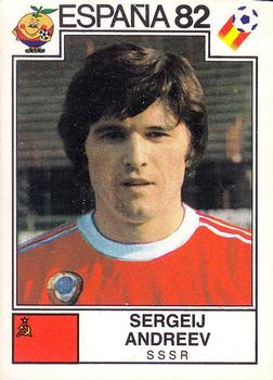 1982 Panini FIFA World Cup Spain Stickers #398 Sergeij Andreev Front