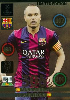 2014-15 Panini Adrenalyn XL UEFA Champions League - Limited Editions #BAR-IA Andres Iniesta Front
