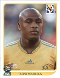 2010 Panini FIFA World Cup Stickers (Black Back) #34 Tsepo Masilela Front