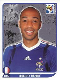 2010 Panini FIFA World Cup Stickers (Black Back) #103 Thierry Henry Front
