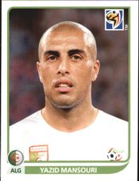 2010 Panini FIFA World Cup Stickers (Black Back) #229 Yazid Mansouri Front